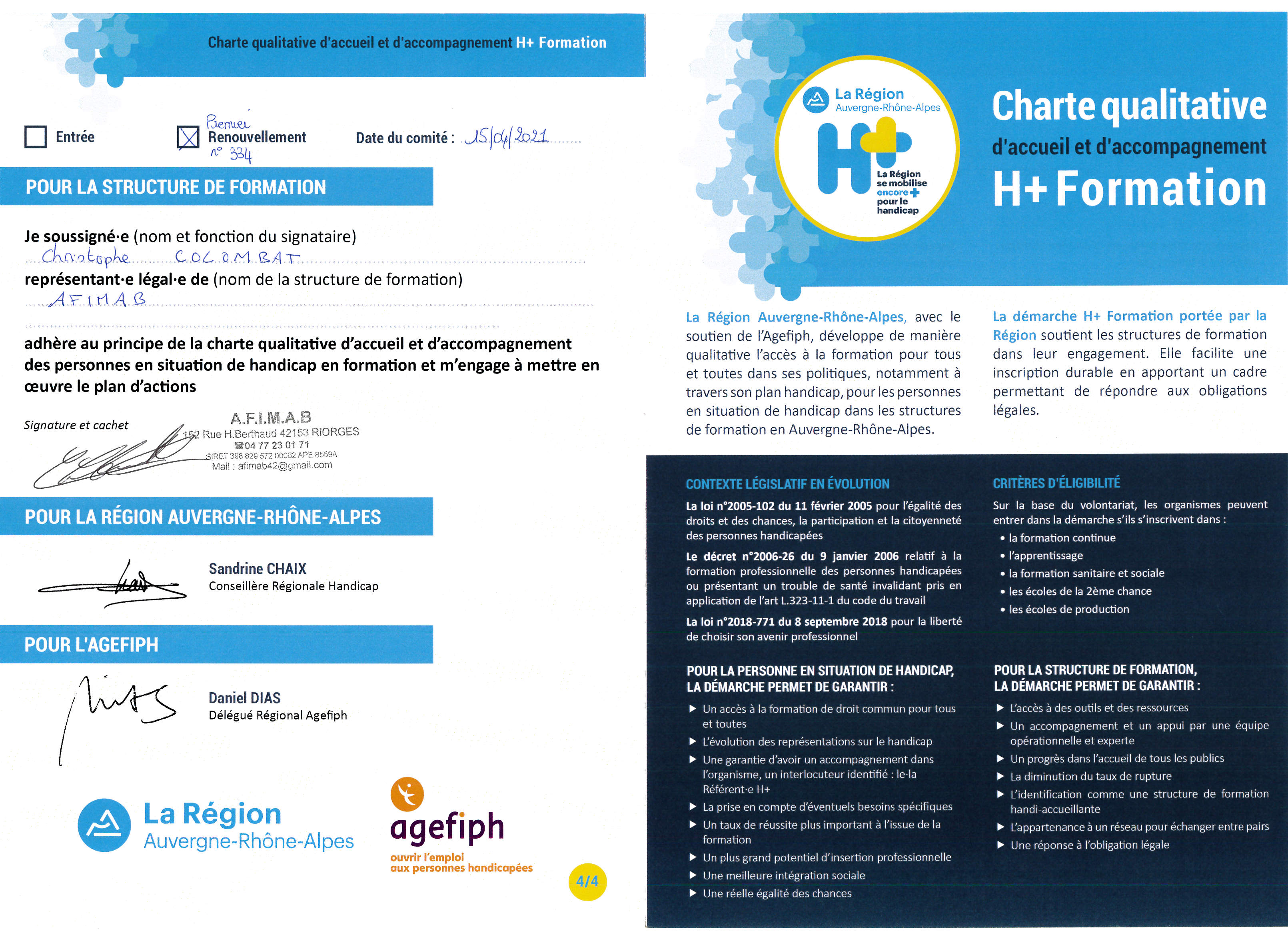 Demarche H+ page 2